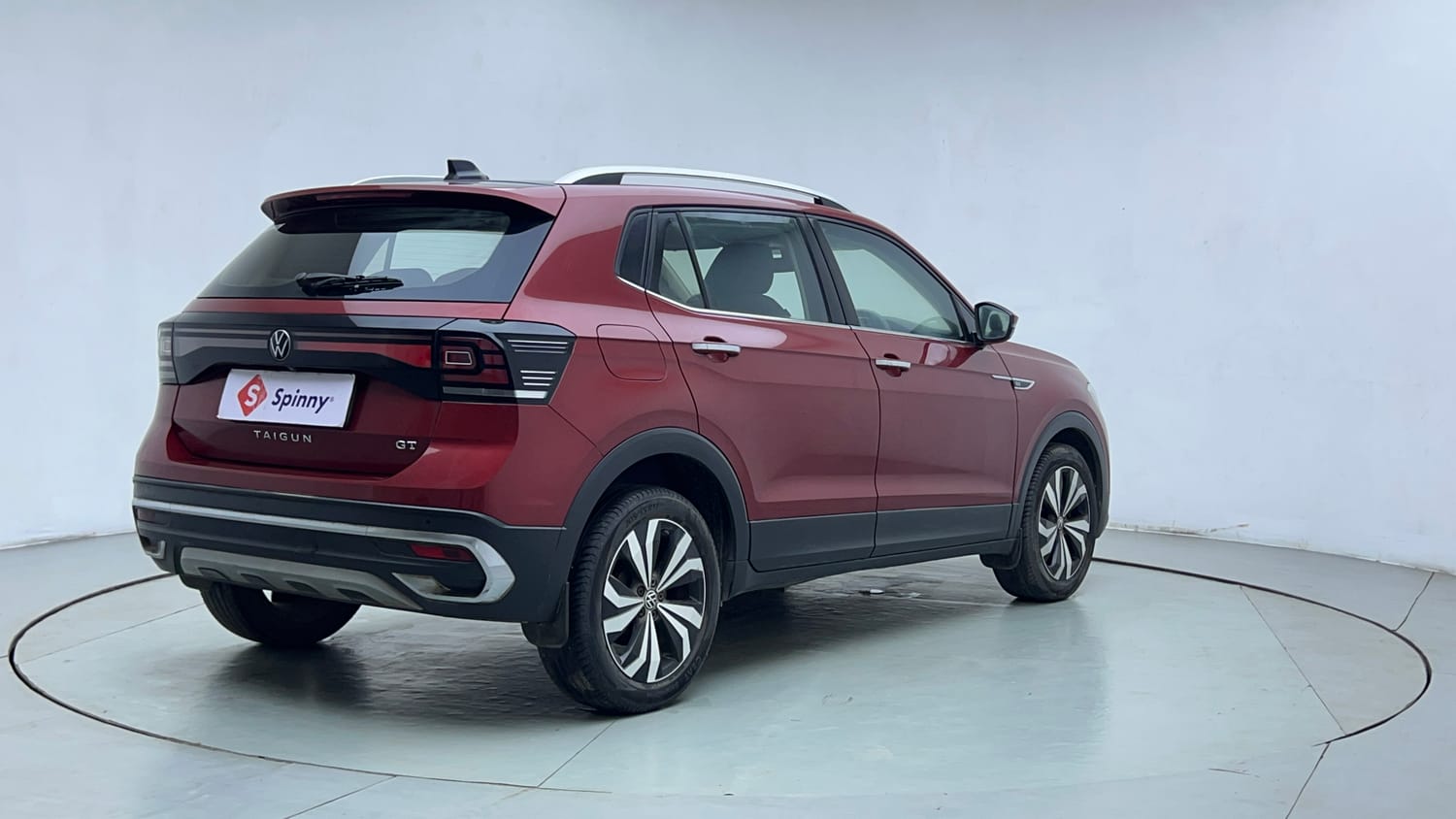 Used 2022 Volkswagen Taigun GT Plus 1.5 TSI DSG Petrol Automatic exterior RIGHT REAR CORNER VIEW