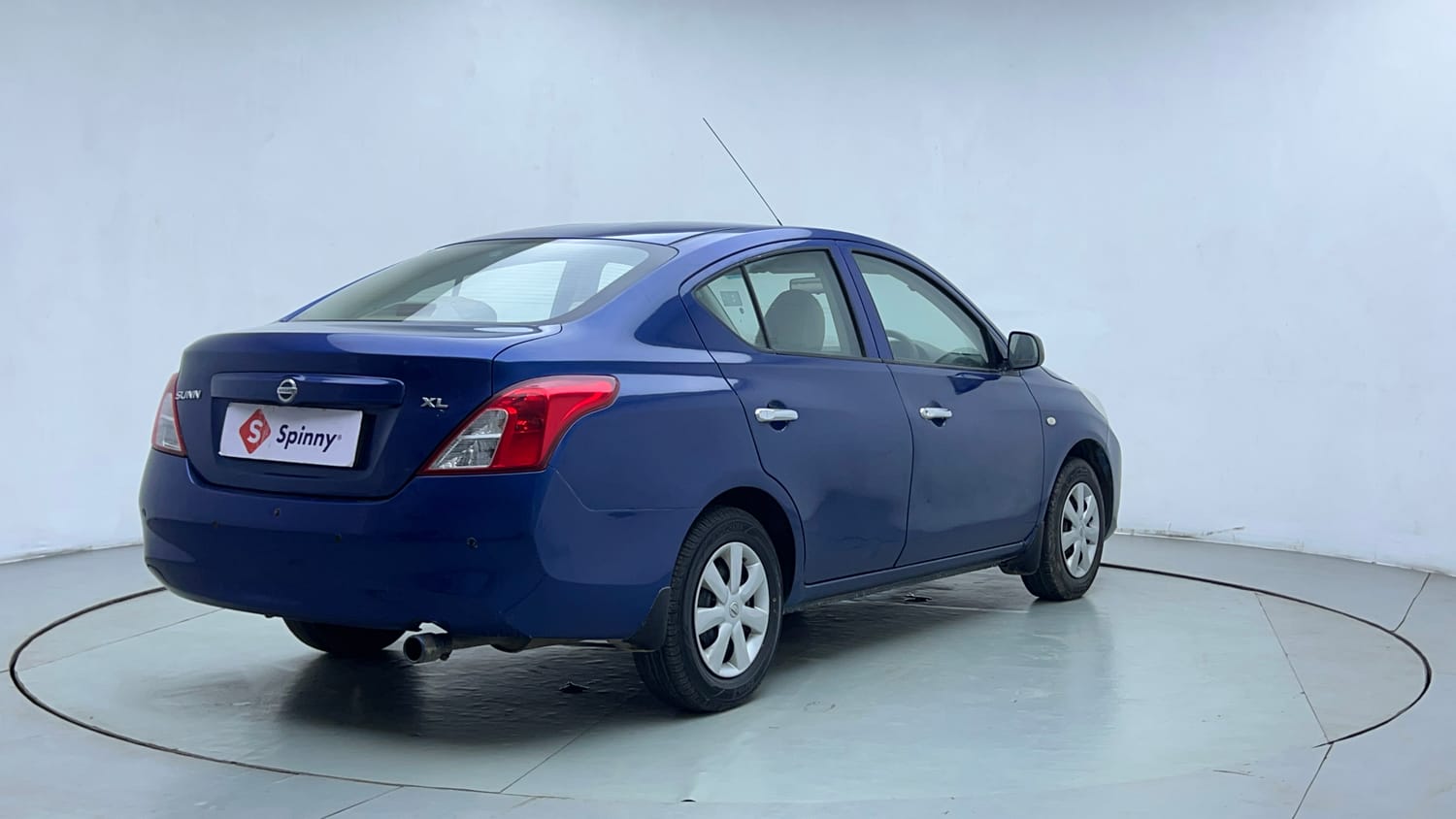 Used 2013 Nissan Sunny XL Petrol Manual exterior RIGHT REAR CORNER VIEW
