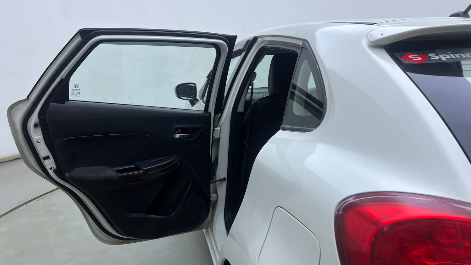 Used 2017 Maruti Suzuki Baleno Delta 1.2 AT Petrol Automatic interior LEFT REAR DOOR OPEN VIEW
