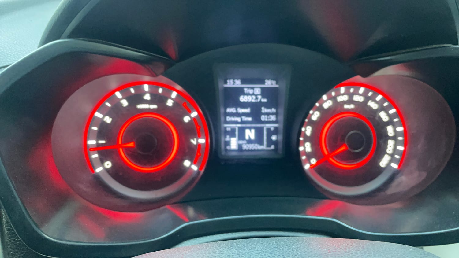 Used 2021 Mahindra XUV 300 W8 (O) 1.2 Petrol AMT Petrol Automatic interior CLUSTERMETER VIEW