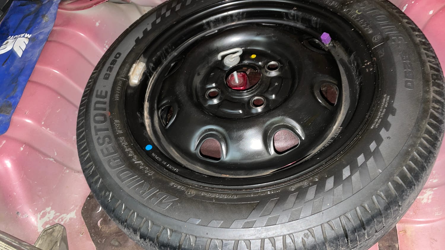 Used 2019 maruti-suzuki Alto K10 VXi (O) AMT Petrol Automatic tyres SPARE TYRE VIEW