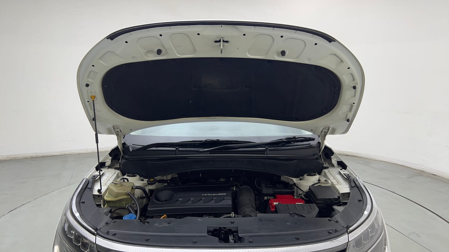 Used 2020 Kia Seltos GTX Plus 1.4 Petrol Manual engine ENGINE & BONNET OPEN FRONT VIEW