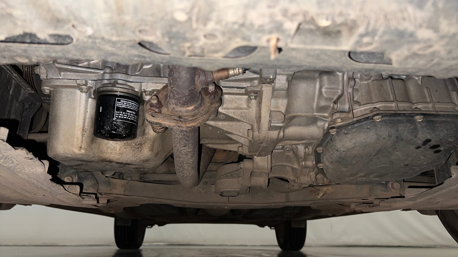 Used 2019 Maruti Suzuki Baleno Alpha 1.2 AT Petrol Automatic extra FRONT LEFT UNDERBODY VIEW