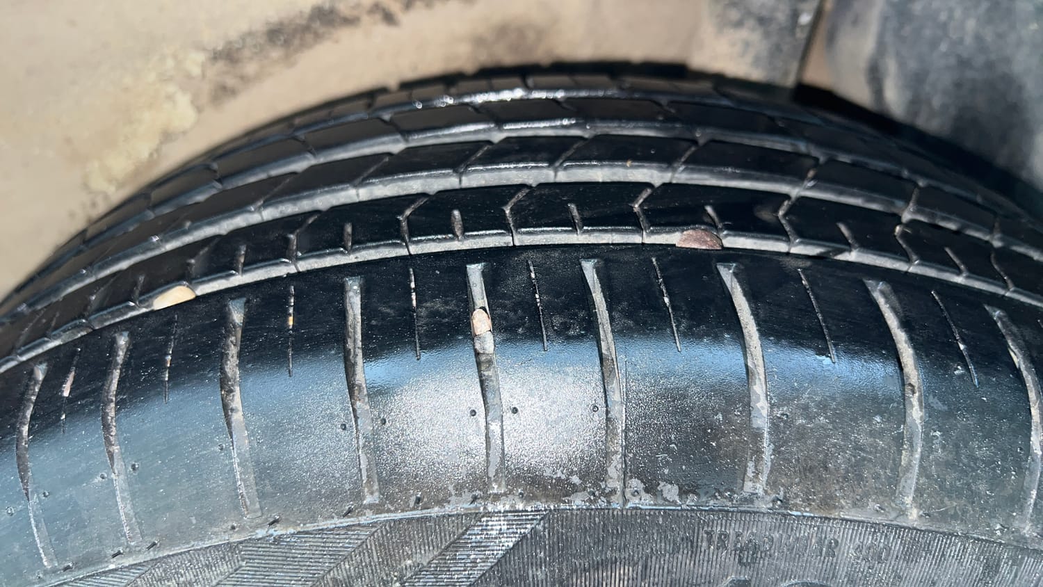 Used 2022 Maruti Suzuki Ignis Sigma 1.2 MT Petrol Manual tyres LEFT REAR TYRE TREAD VIEW