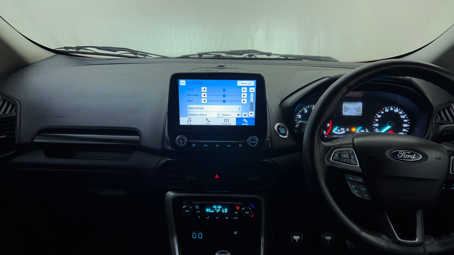 Used 2019 Ford EcoSport Titanium + 1.5L Ti-VCT Petrol Manual interior MUSIC SYSTEM & AC CONTROL VIEW