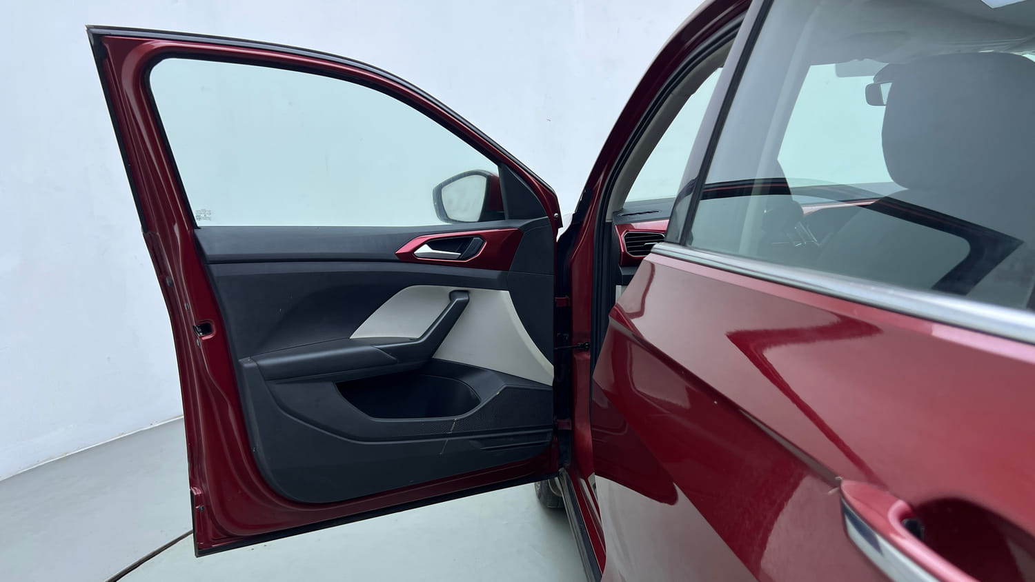 Used 2022 Volkswagen Taigun GT Plus 1.5 TSI DSG Petrol Automatic interior LEFT FRONT DOOR OPEN VIEW