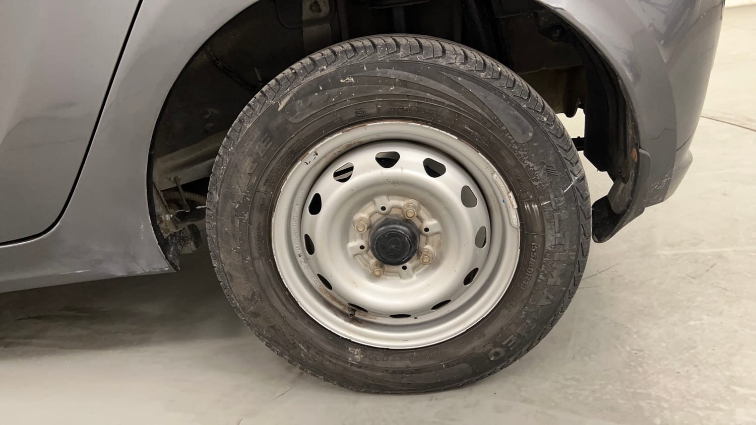 Used 2024 Tata Tiago XE Petrol Manual tyres LEFT REAR TYRE RIM VIEW