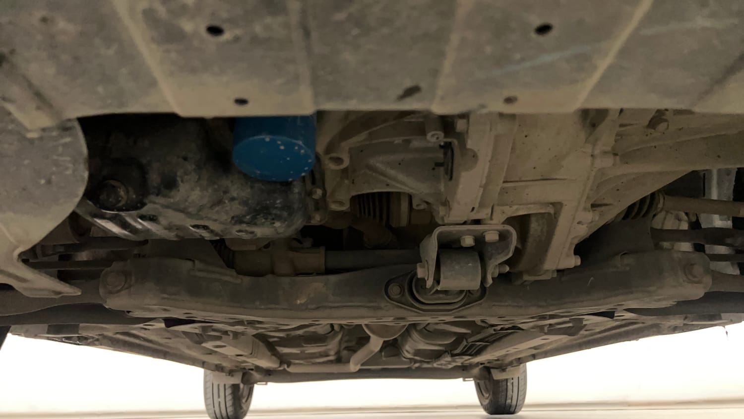 Used 2023 Hyundai Exter SX 1.2 MT Petrol Manual extra FRONT LEFT UNDERBODY VIEW