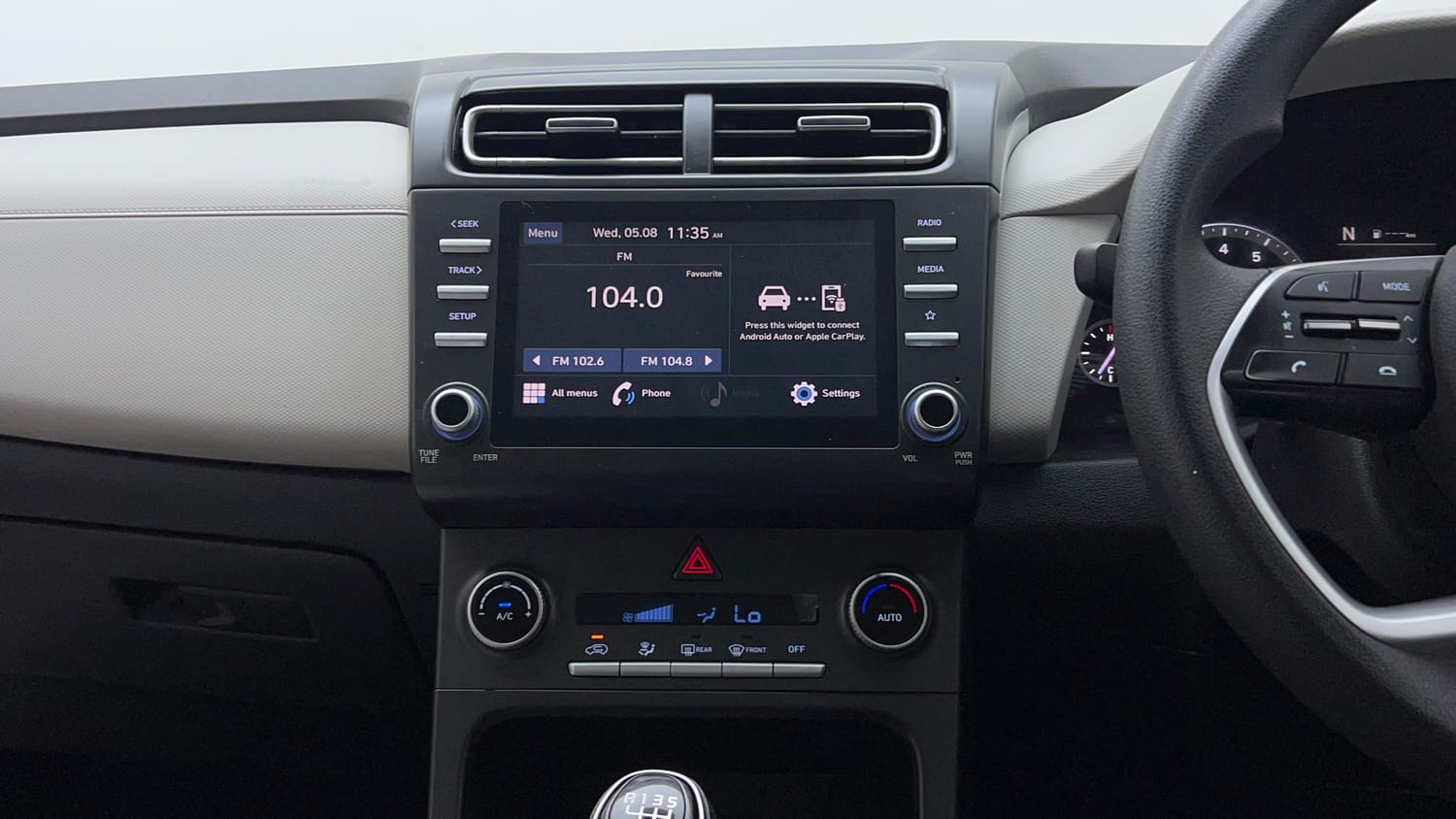 Used 2022 Hyundai Creta S 1.5 Petrol iMT Petrol Manual interior MUSIC SYSTEM & AC CONTROL VIEW