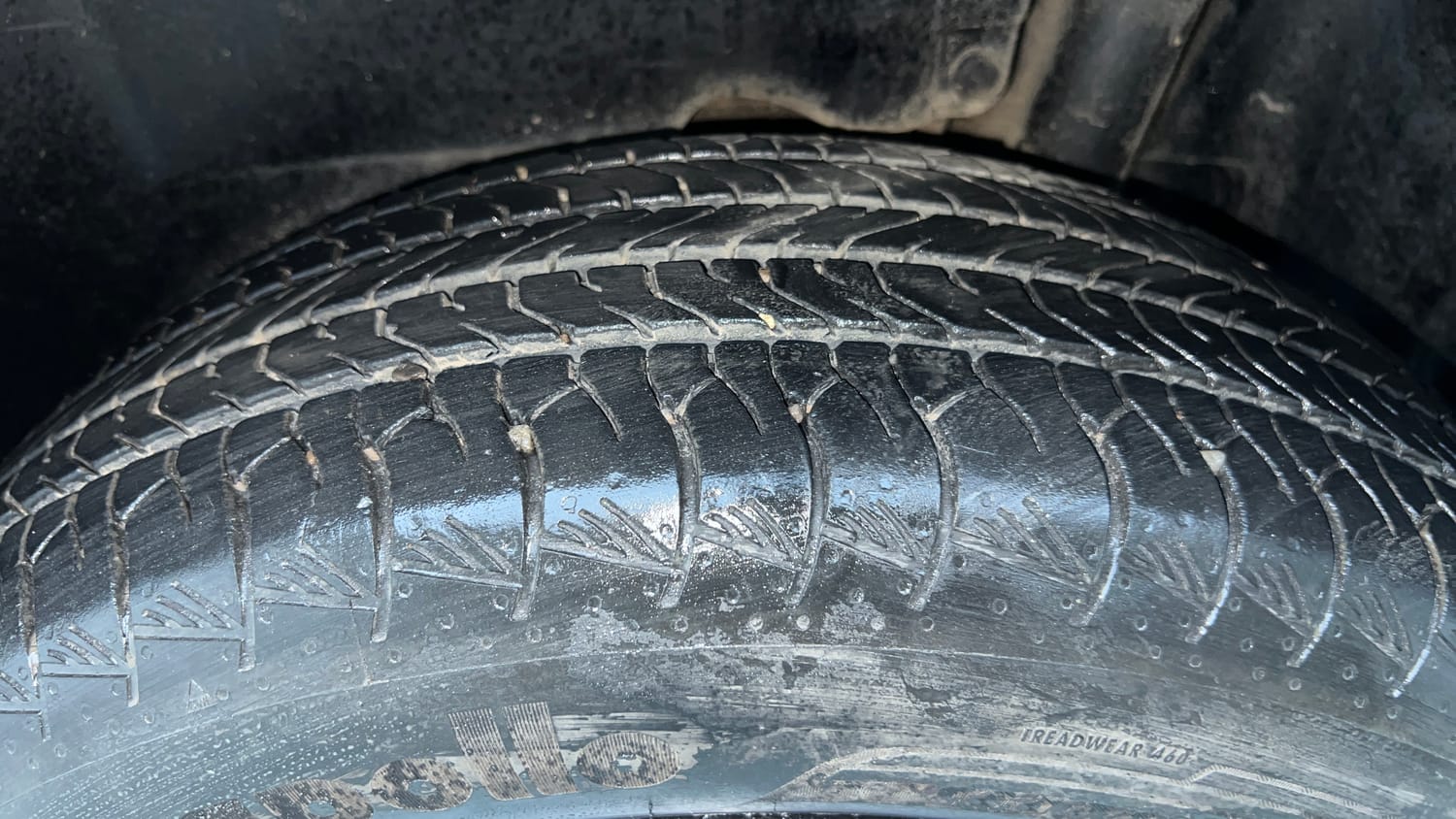 Used 2025 Maruti Suzuki Grand Vitara Delta CNG Cng Manual tyres LEFT REAR TYRE TREAD VIEW