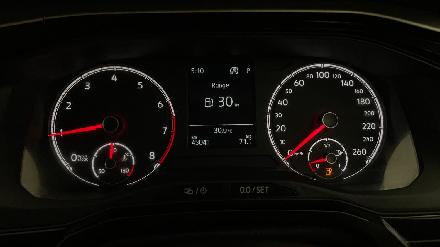 Used 2024 Volkswagen Virtus Highline 1.0 TSI AT Petrol Automatic interior CLUSTERMETER VIEW