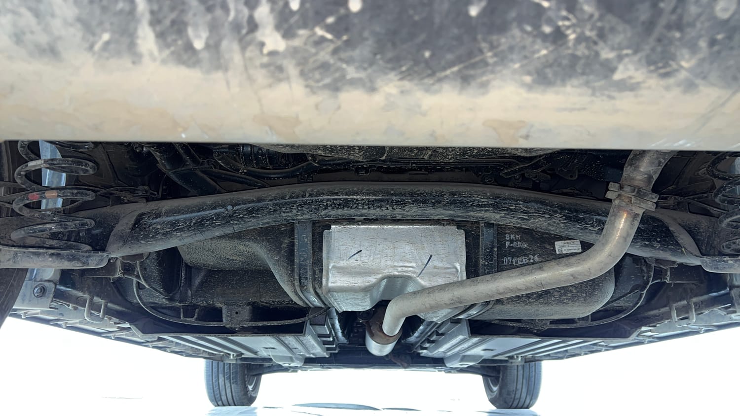 Used 2026 Maruti Suzuki Brezza ZXi AT Petrol Automatic extra REAR UNDERBODY VIEW (TAKEN FROM REAR)
