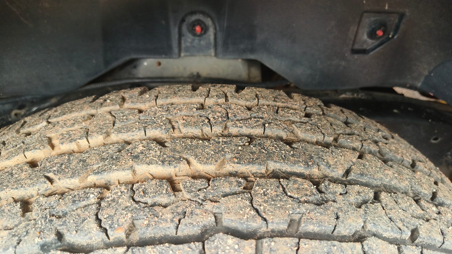 Used 2024 Mahindra Thar LX Hard Top Petrol MT 4WD Petrol Manual tyres RIGHT REAR TYRE TREAD VIEW