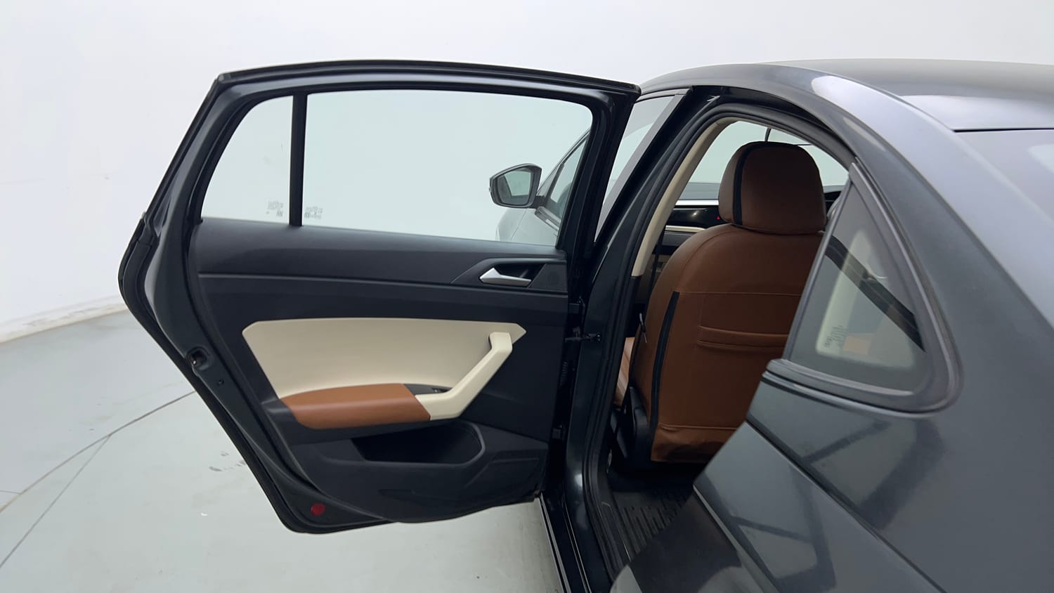 Used 2023 Volkswagen Virtus Highline 1.0 TSI AT Petrol Automatic interior LEFT REAR DOOR OPEN VIEW