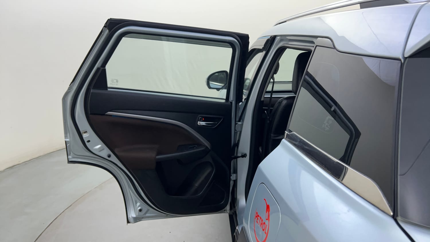 Used 2022 Maruti Suzuki Brezza ZXi Plus Petrol Manual interior LEFT REAR DOOR OPEN VIEW