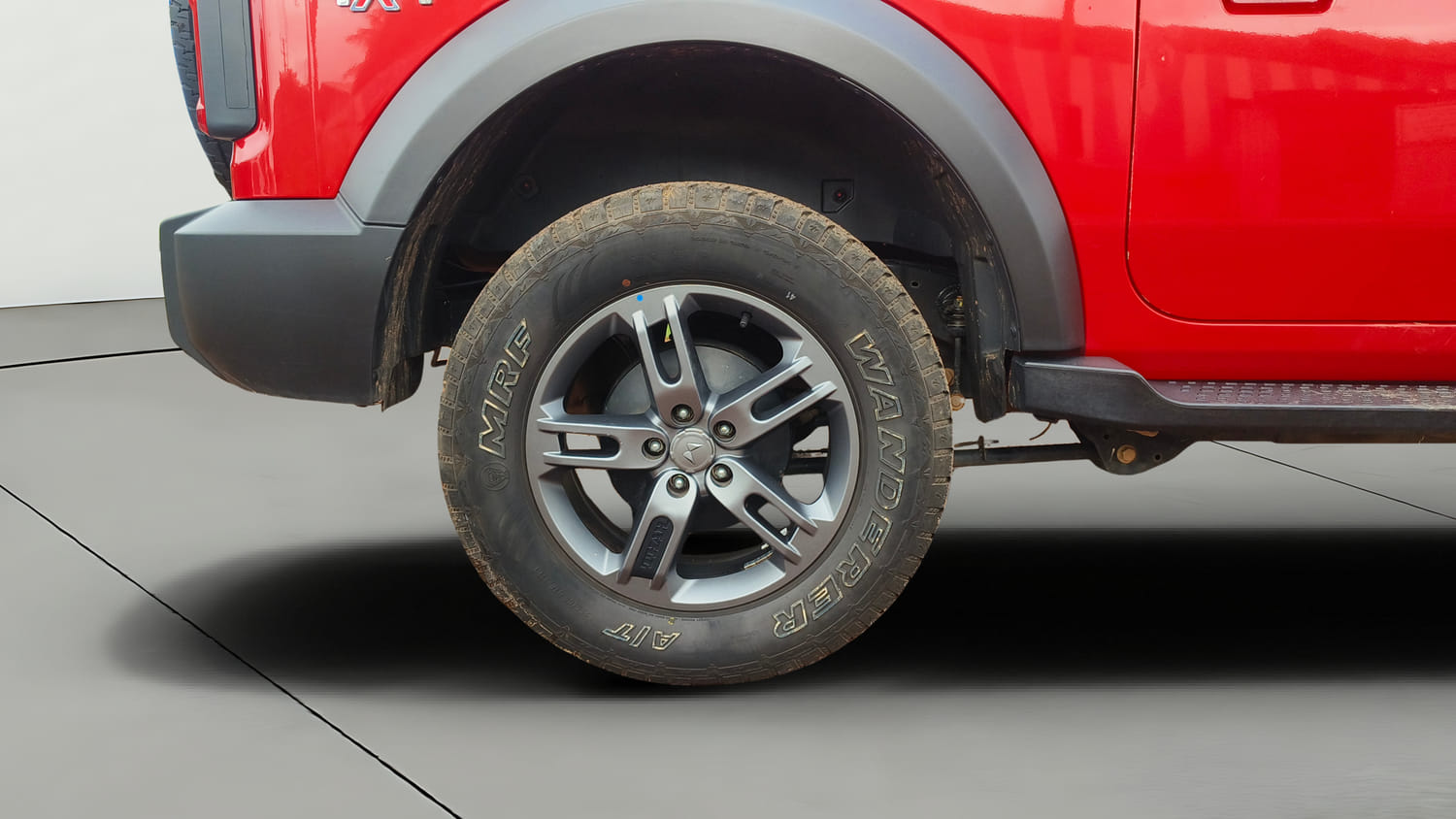 Used 2024 Mahindra Thar LX Hard Top Petrol MT 4WD Petrol Manual tyres RIGHT REAR TYRE RIM VIEW