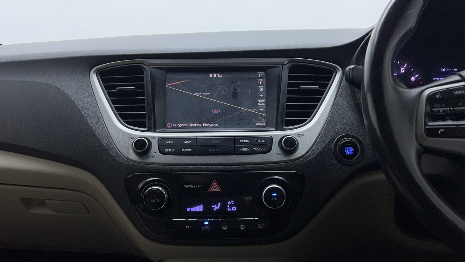 Used 2018 Hyundai Verna SX (O)1.6 VTVT Petrol Manual interior MUSIC SYSTEM & AC CONTROL VIEW