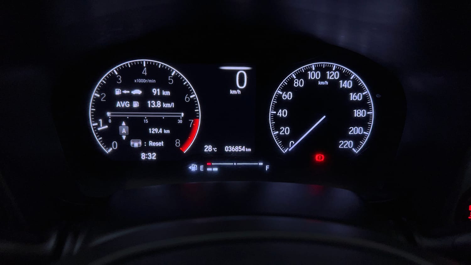 Used 2022 Honda City ZX Petrol Petrol Manual interior CLUSTERMETER VIEW
