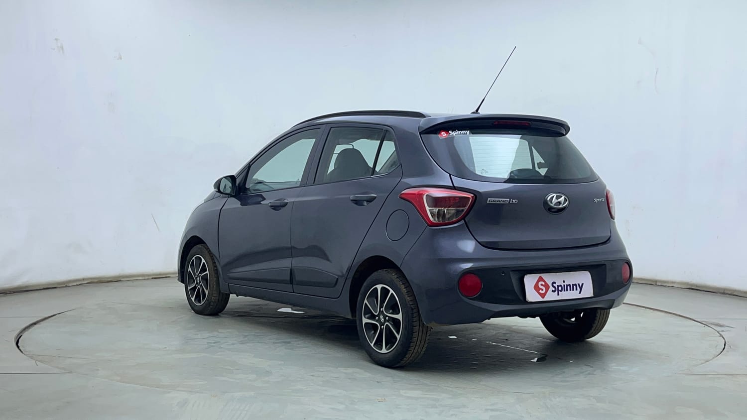Used 2018 Hyundai Grand i10 Sportz AT 1.2 Kappa VTVT Petrol Automatic exterior LEFT REAR CORNER VIEW
