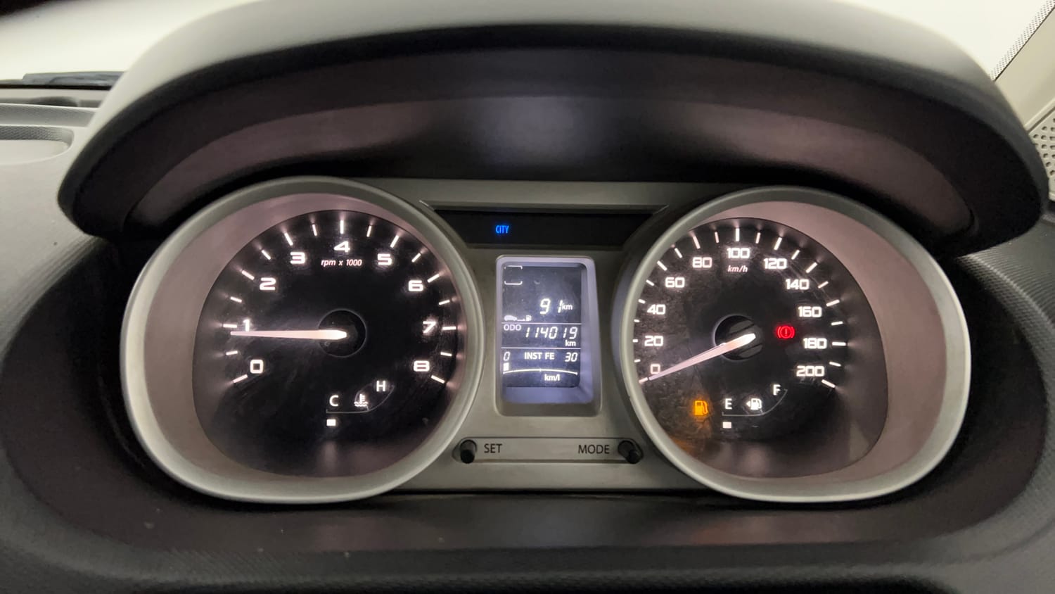 Used 2017 Tata Tiago Revotron XZ Petrol Manual interior CLUSTERMETER VIEW