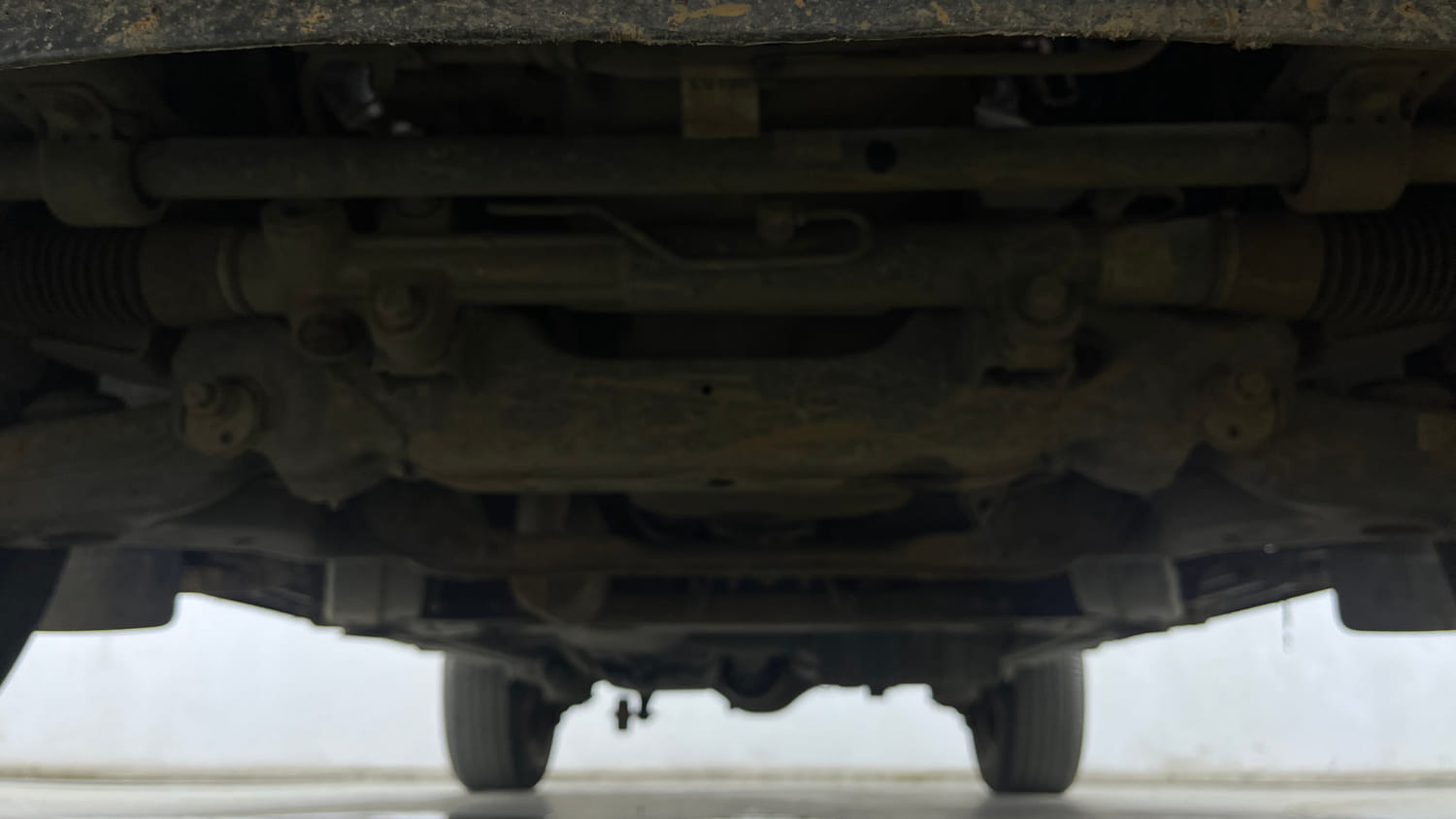 Used 2024 Mahindra Scorpio S3 Plus Diesel Manual extra FRONT LEFT UNDERBODY VIEW