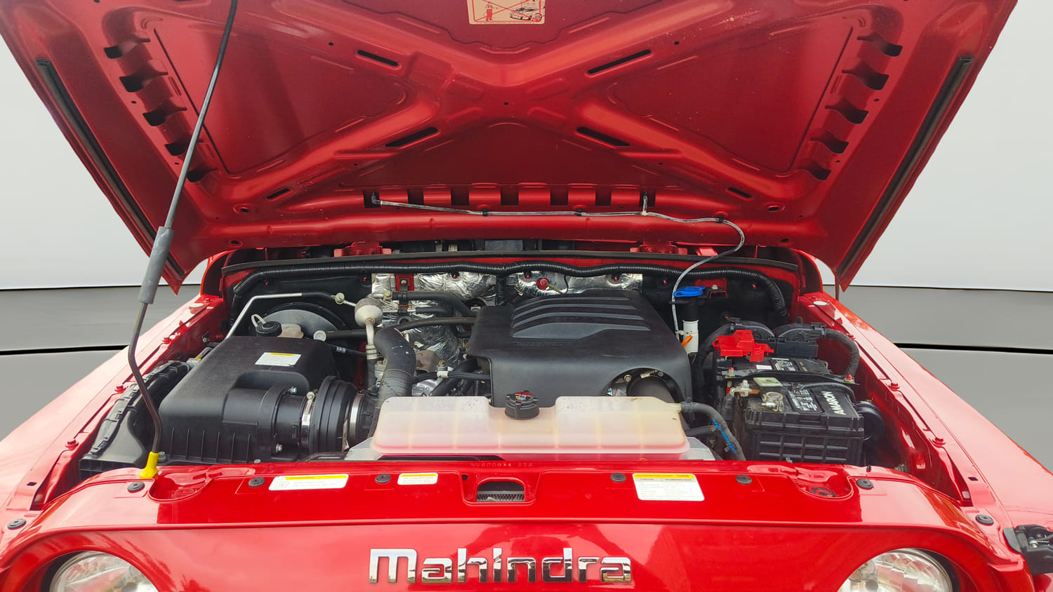 Used 2024 Mahindra Thar LX Hard Top Petrol MT 4WD Petrol Manual engine ENGINE & BONNET OPEN FRONT VIEW