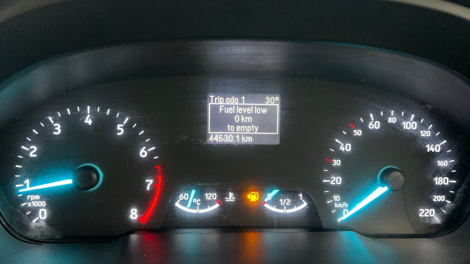 Used 2021 Ford EcoSport Trend 1.5L Ti-VCT Petrol Manual interior CLUSTERMETER VIEW