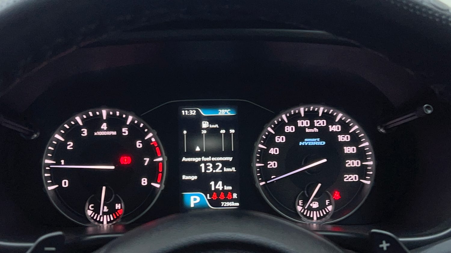 Used 2026 Maruti Suzuki Brezza ZXi AT Petrol Automatic interior CLUSTERMETER VIEW