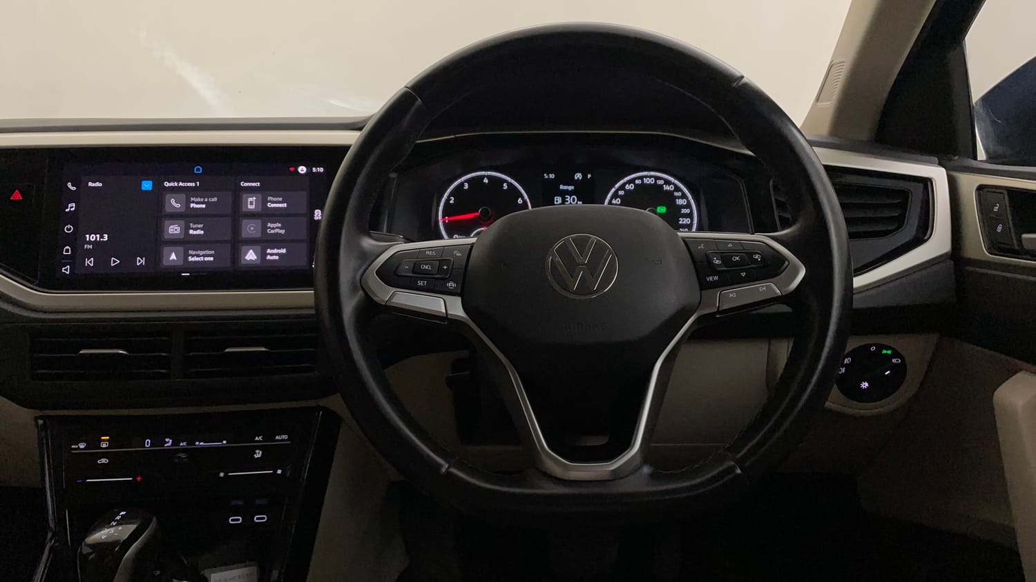Used 2024 Volkswagen Virtus Highline 1.0 TSI AT Petrol Automatic interior STEERING VIEW