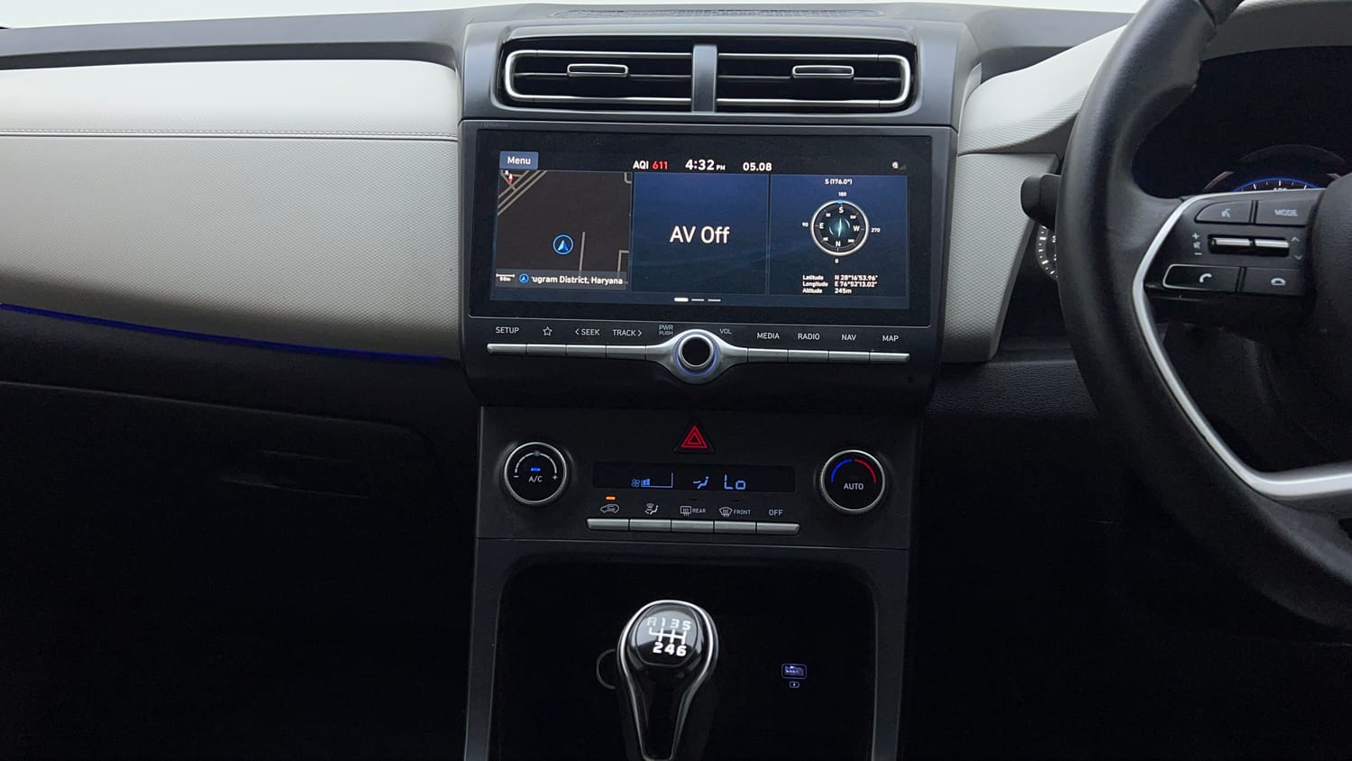 Used 2022 Hyundai Creta SX (O) 1.5 Diesel Diesel Manual interior MUSIC SYSTEM & AC CONTROL VIEW