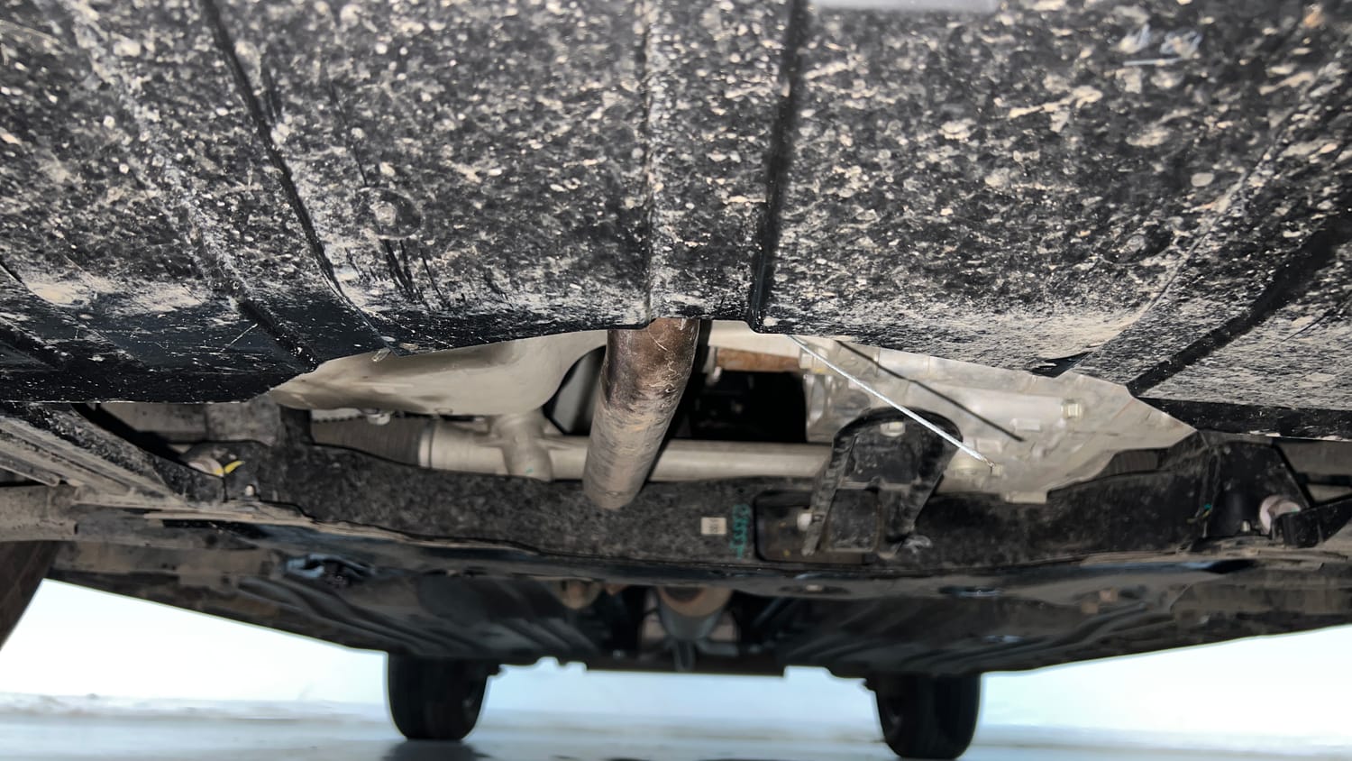 Used 2026 Maruti Suzuki Brezza ZXi AT Petrol Automatic extra FRONT LEFT UNDERBODY VIEW