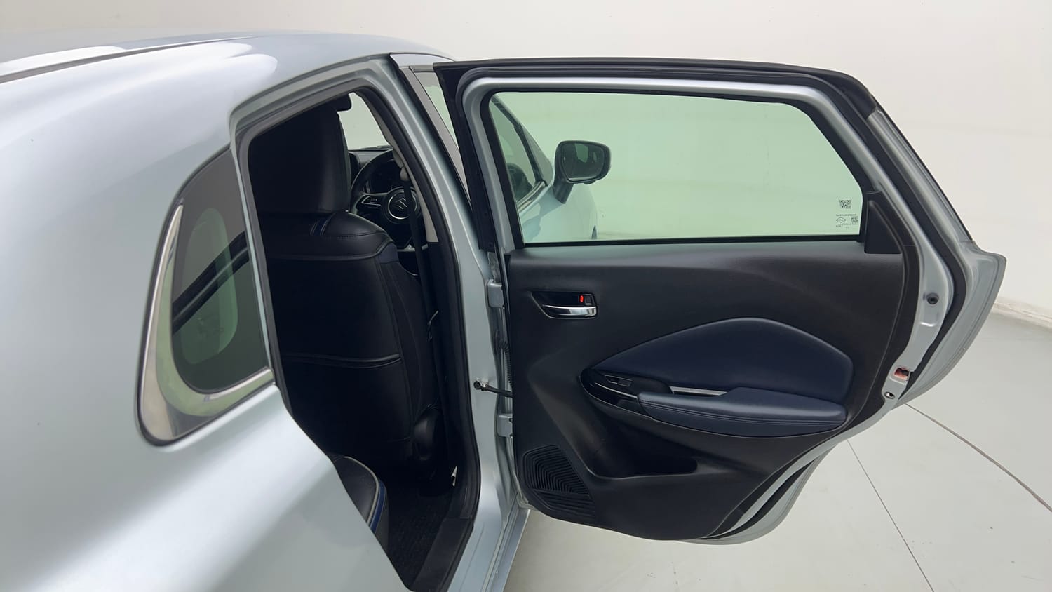 Used 2023 Maruti Suzuki Baleno Alpha AGS Petrol Automatic interior RIGHT REAR DOOR OPEN VIEW