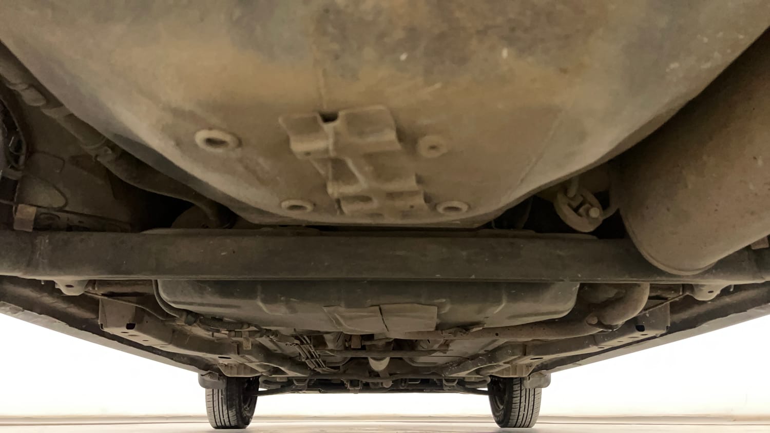 Used 2024 Tata Tiago XE Petrol Manual extra REAR UNDERBODY VIEW (TAKEN FROM REAR)