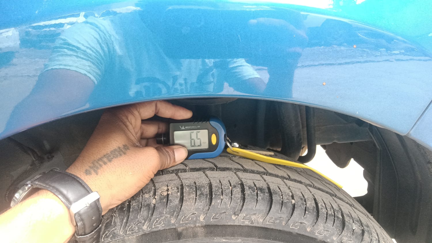 Used 2026 Tata Tiago XZ Plus CNG Cng Manual tyres LEFT REAR TYRE TREAD VIEW