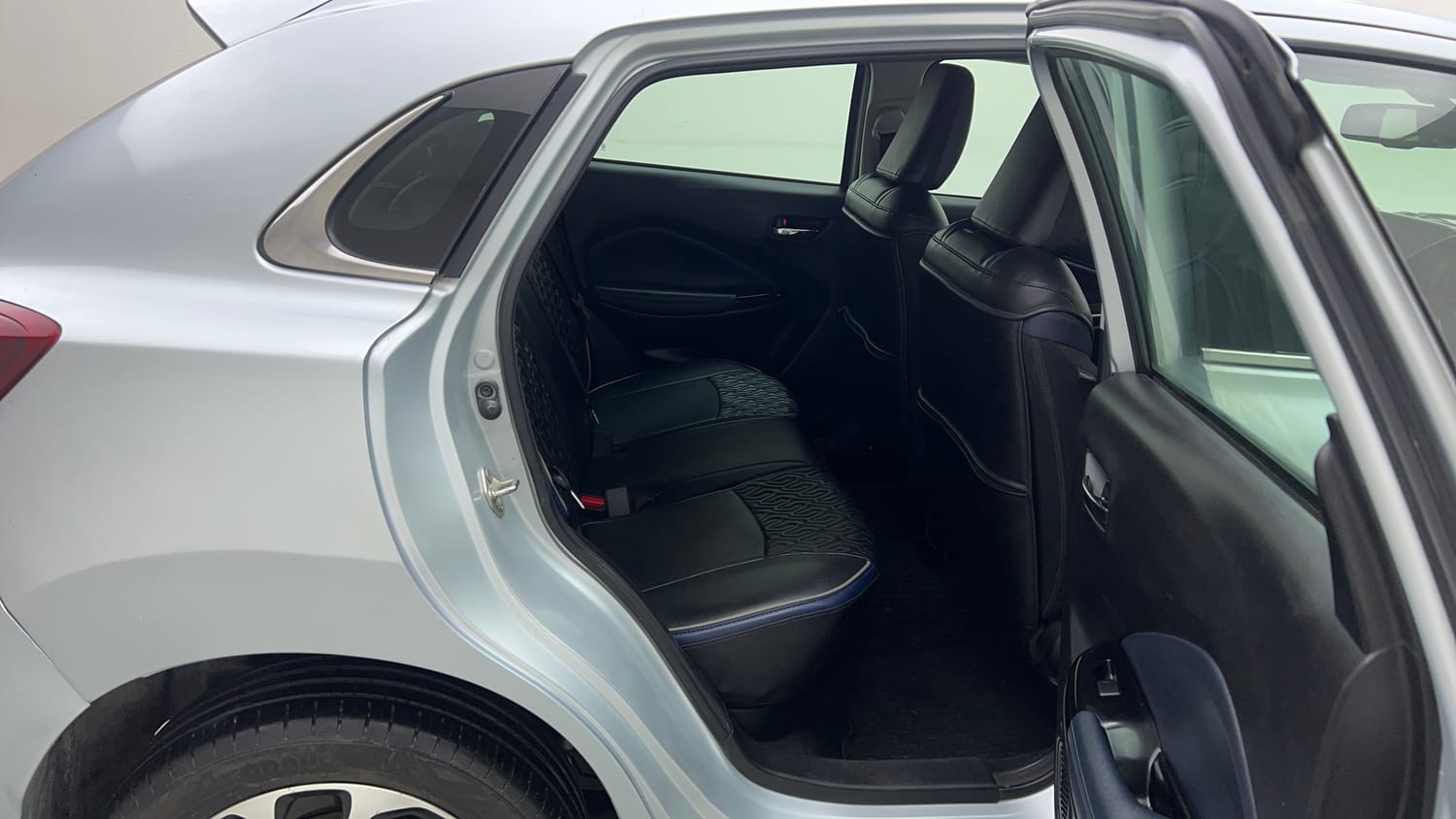 Used 2023 Maruti Suzuki Baleno Alpha AGS Petrol Automatic interior RIGHT SIDE REAR DOOR CABIN VIEW