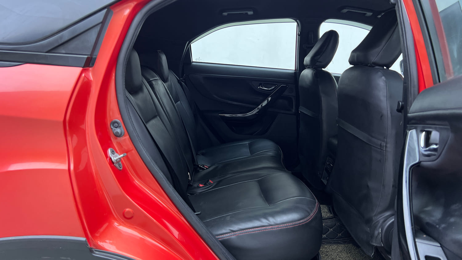 Used 2023 Tata Nexon Fearless 1.2 Revotron Petrol 7DCA DT Petrol Automatic interior RIGHT SIDE REAR DOOR CABIN VIEW
