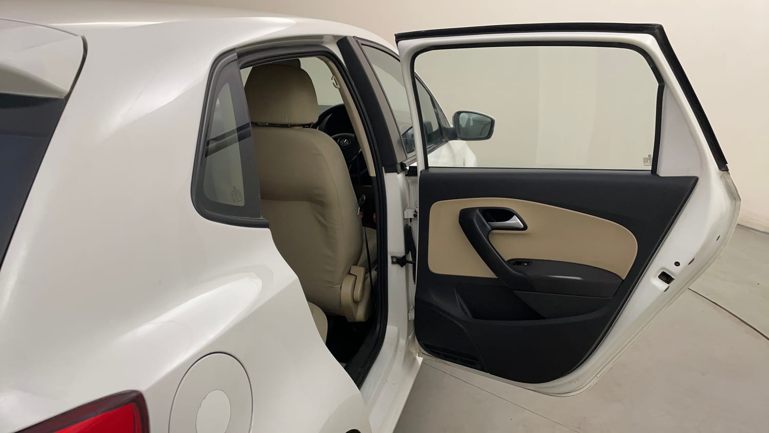 Used 2014 Volkswagen Polo Highline1.5L (D) Diesel Manual interior RIGHT REAR DOOR OPEN VIEW