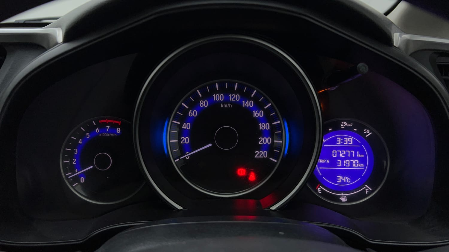 Used 2017 Honda WR-V VX MT Petrol Petrol Manual interior CLUSTERMETER VIEW