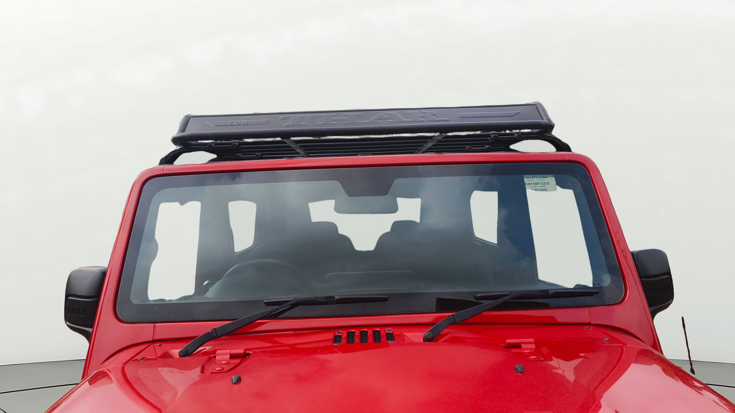 Used 2024 Mahindra Thar LX Hard Top Petrol MT 4WD Petrol Manual exterior FRONT WINDSHIELD VIEW
