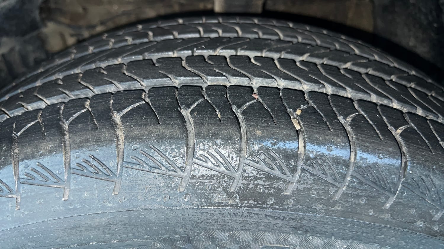 Used 2025 Maruti Suzuki Grand Vitara Delta CNG Cng Manual tyres LEFT FRONT TYRE TREAD VIEW