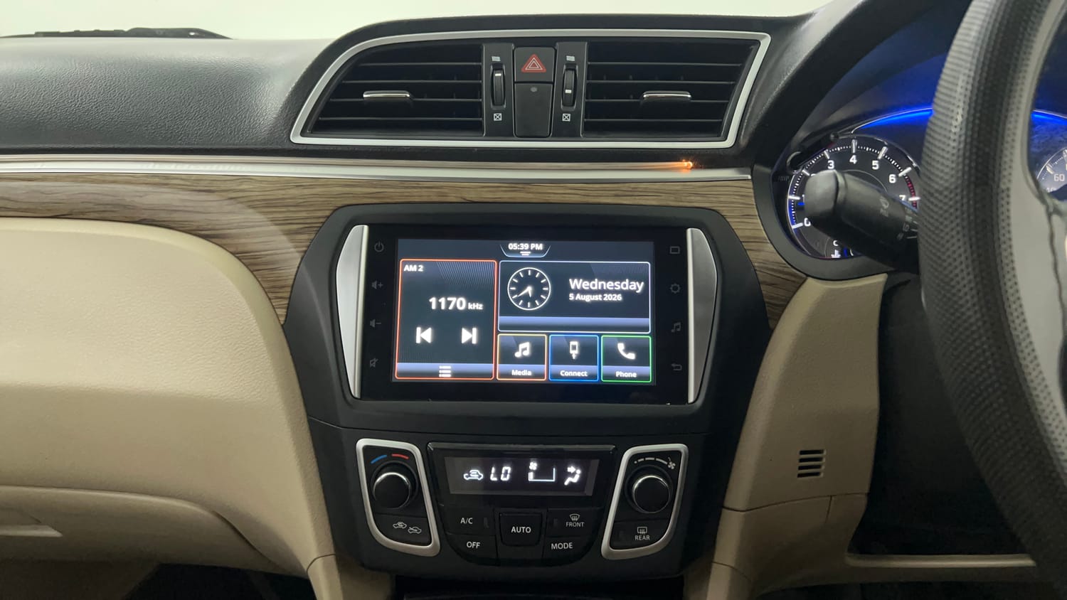 Used 2023 Maruti Suzuki Ciaz Zeta 1.5 Petrol Manual interior MUSIC SYSTEM & AC CONTROL VIEW