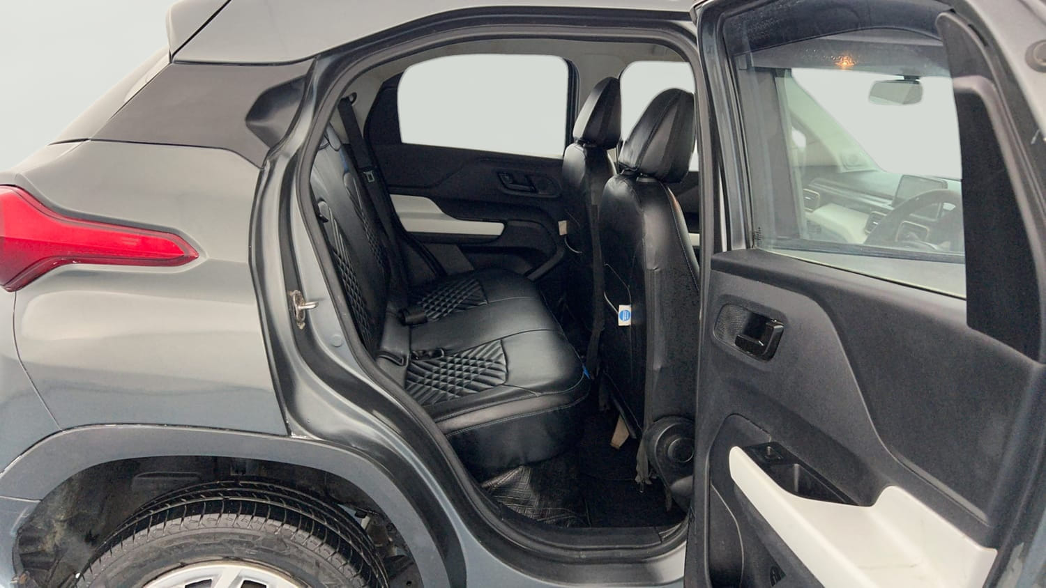 Used 2023 Tata Punch Accomplished MT Petrol Manual interior RIGHT SIDE REAR DOOR CABIN VIEW