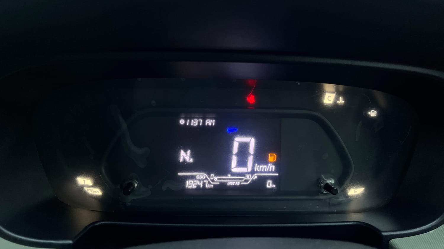 Used 2024 Tata Punch Adventure AMT Petrol Automatic interior CLUSTERMETER VIEW