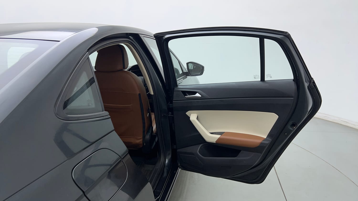 Used 2023 Volkswagen Virtus Highline 1.0 TSI AT Petrol Automatic interior RIGHT REAR DOOR OPEN VIEW