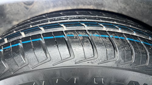 Used 2013 Hyundai i10 Sportz 1.2 Kappa2 Petrol Manual tyres RIGHT REAR TYRE TREAD VIEW