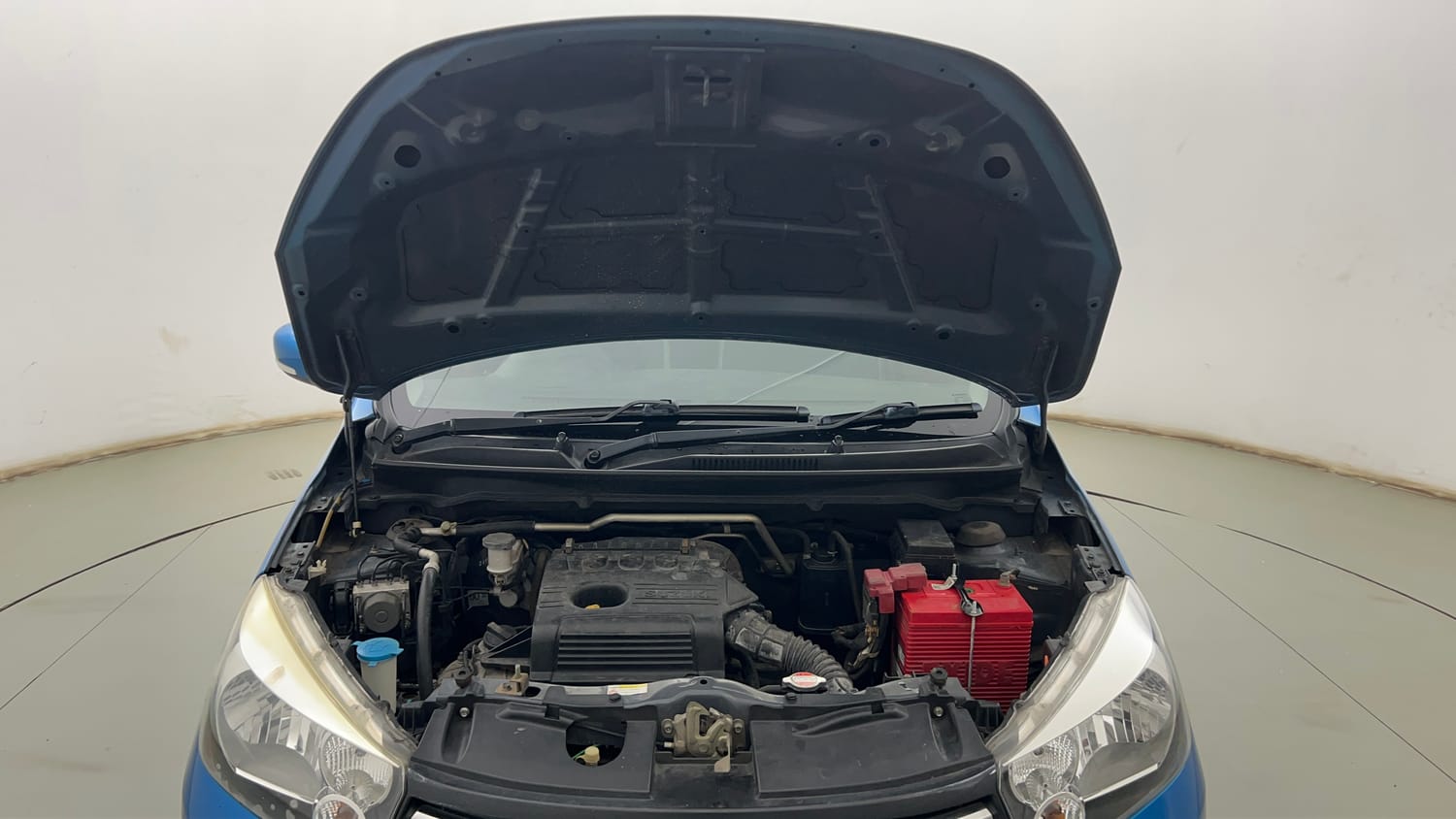 Used 2017 Maruti Suzuki Celerio ZXi Opt Petrol Manual engine ENGINE & BONNET OPEN FRONT VIEW