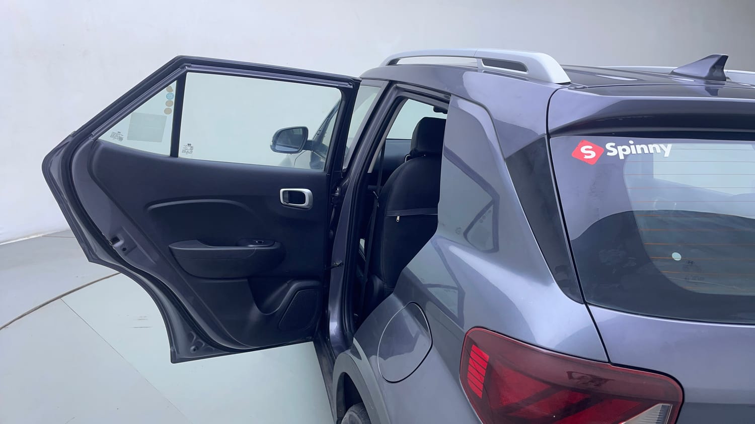 Used 2019 Hyundai Venue SX Plus 1.0 Turbo DCT Petrol Automatic interior LEFT REAR DOOR OPEN VIEW