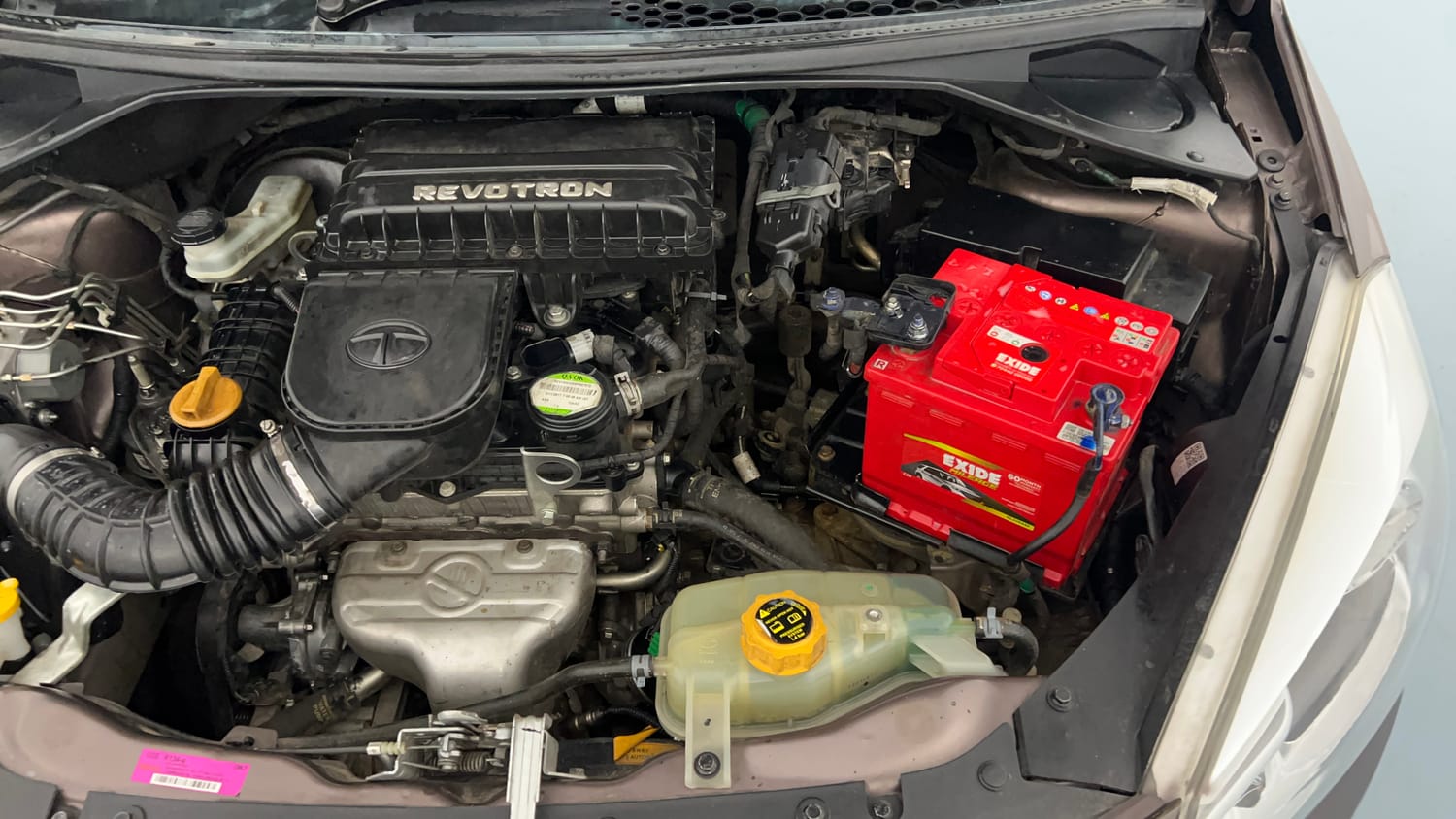 Used 2017 Tata Tiago Revotron XZ Petrol Manual engine ENGINE LEFT SIDE VIEW