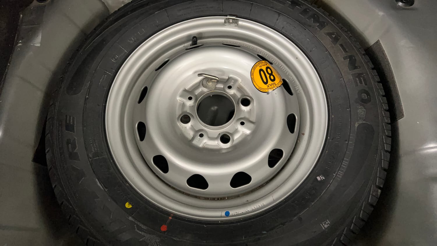 Used 2024 Tata Tiago XE Petrol Manual tyres SPARE TYRE VIEW