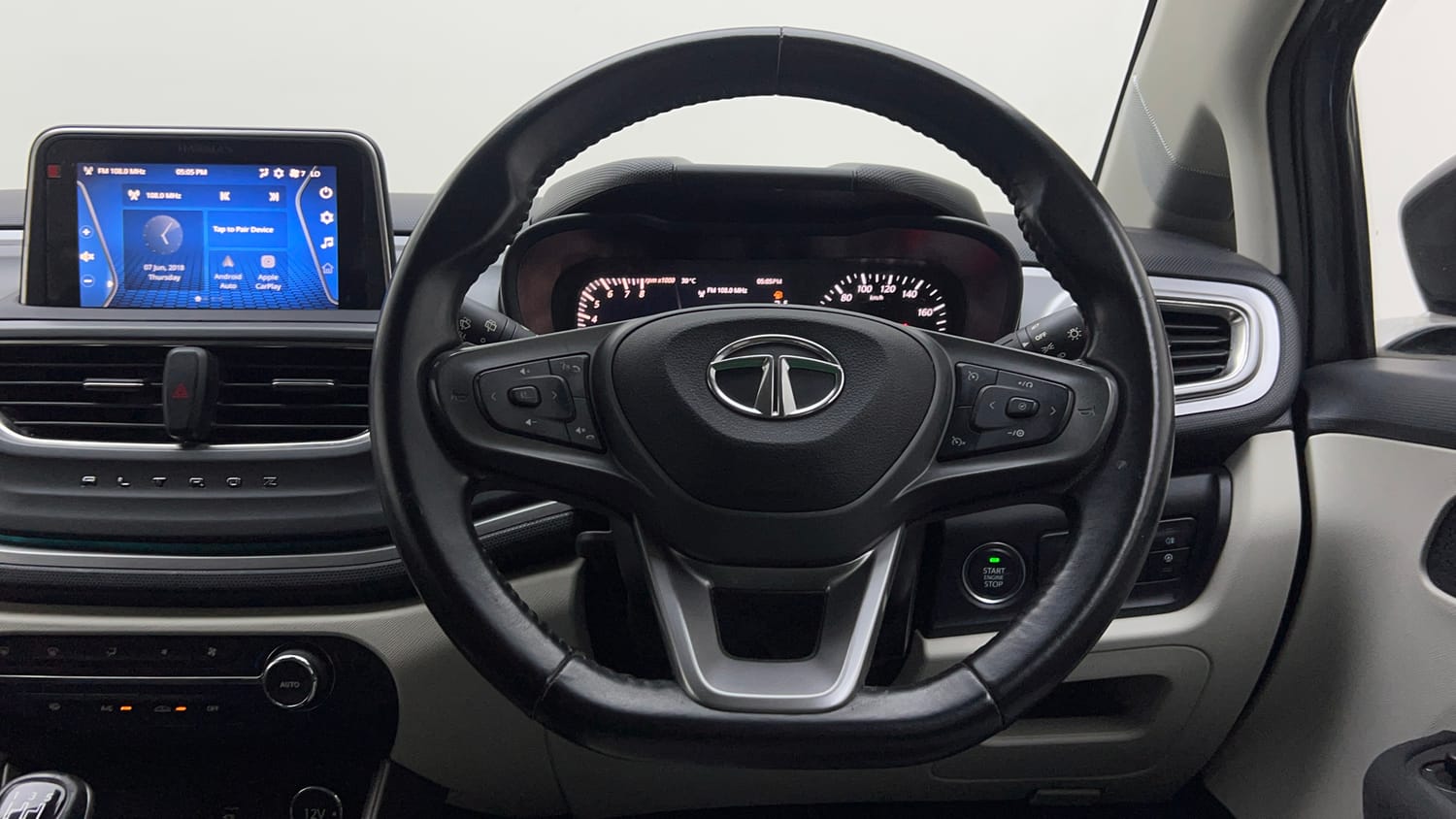 Used 2022 Tata Altroz XZ Plus i-Turbo Petrol Petrol Manual interior STEERING VIEW